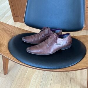 Ted Baker Patrii Mens Dark Tan Derby Size 11US, 44 EU, 10 UK